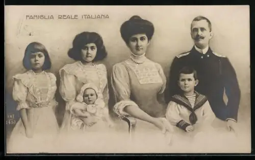 AK Famiglia Reale Italiana, Königsfamilie von Italien