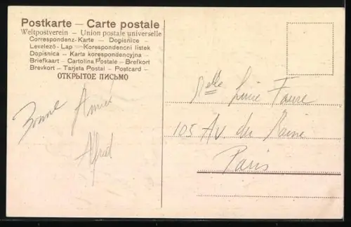 AK Drei kleine Katzen mit Zylinder