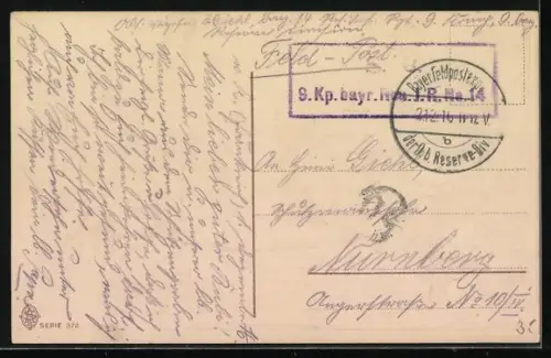 Lithographie Zwei Katzen mit blauen Augen in einem Korb