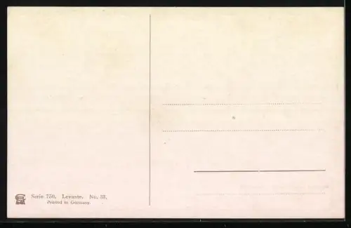 Künstler-AK F.Perlberg: Constantinopel, Blick auf die Stadt im Sonnenuntergang