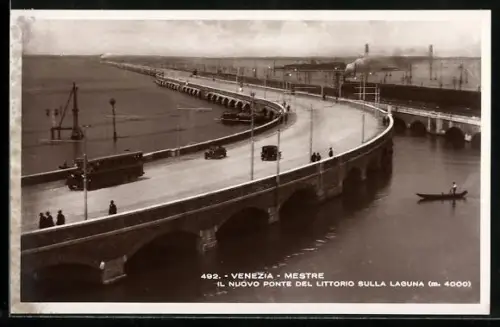 AK Mestre, Il Nuovo Ponte del Littorio sulla Laguna
