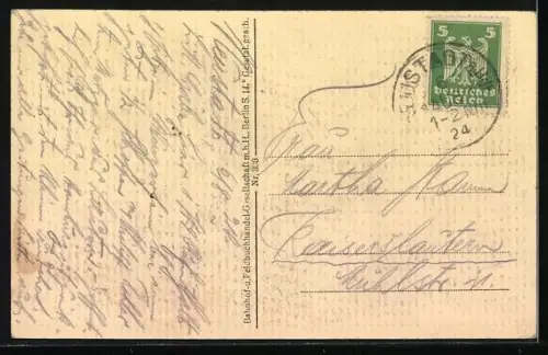 AK Bukarest, Teilansicht der Stadt