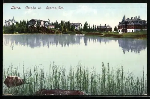 AK Csorbató, Häuser am Csorber See