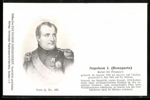 AK Napoleon I. in Uniform