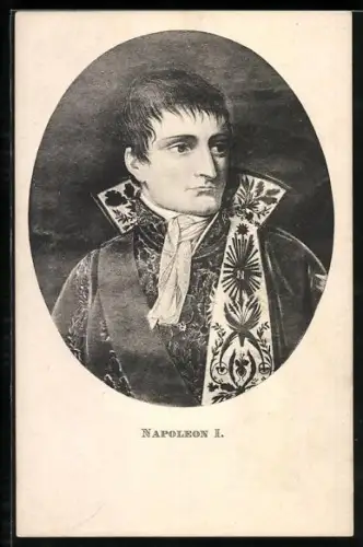 Künstler-AK Napoleon I. im Profil