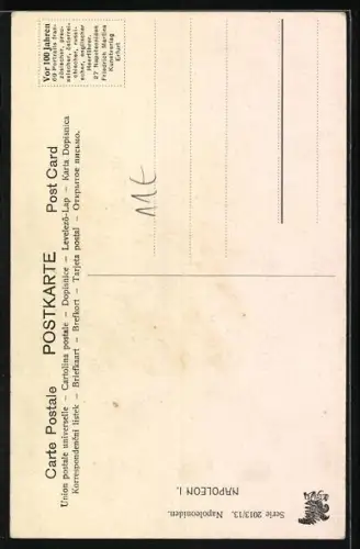 Künstler-AK Napoleon I. im Profil