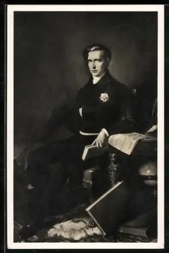 Künstler-AK Napoleon II., Herzog von Reichstadt, im Schloss Arenenberg