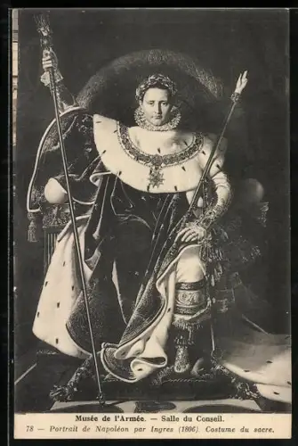Künstler-AK Musée de l`Armée, Portrait de Napoléon par Ingres 1806