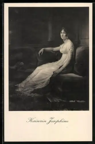 Künstler-AK Kaiserin Josephine auf Sofa sitzend