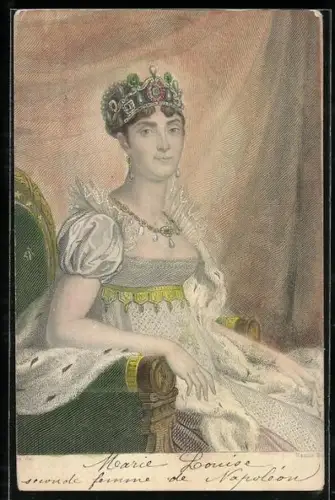 Künstler-AK Marie Louise seconde femme de Napoléon
