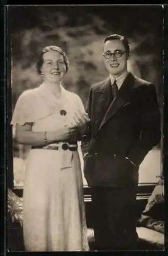 AK Prinzessin Juliana von den Niederlanden und Prinz Bernhard von Lippe-Biesterfeld