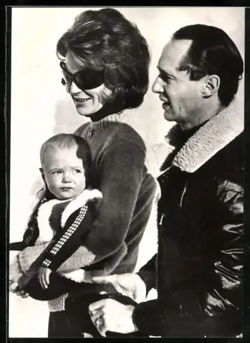 AK Lech, Oostenrijk, Wintervakantie Koninklijke Familie von den Niederlanden 1971