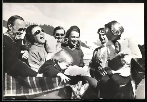 AK Lech, Oostenrijk, Vacantie van de Koninklijke Familie von den Niederlanden 1969