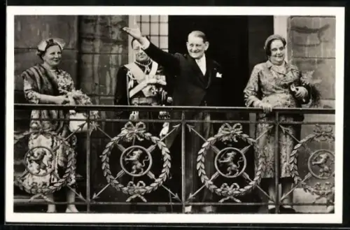 AK Amsterdam, Bezoek van President Coty 1954