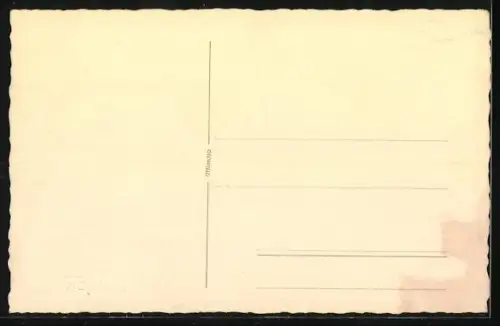 Foto-AK Kleines Kind mit Puppe sitzt auf Fell