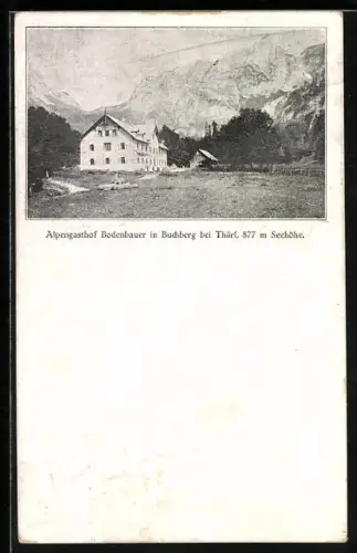 AK Thörl bei Aflenz, Alpengasthof Bodenbauer