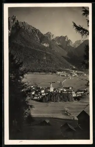 AK Dobbiaco /Val Pusteria, Vista vers le Dolomiti