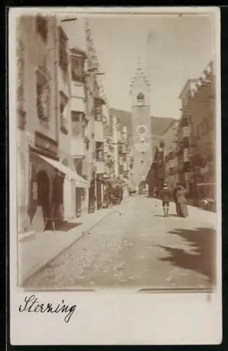 Foto-AK Sterzing, Blick zum Turm