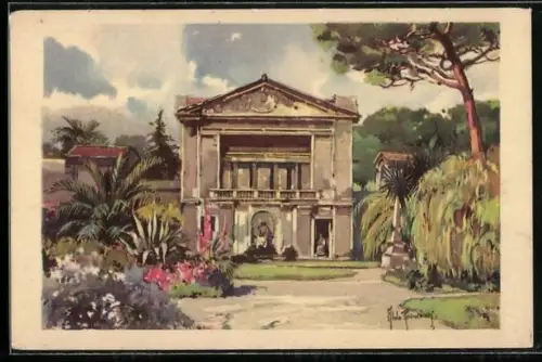 Künstler-AK Vatikanstadt, Giardini Vaticani, Casina di Pio IV