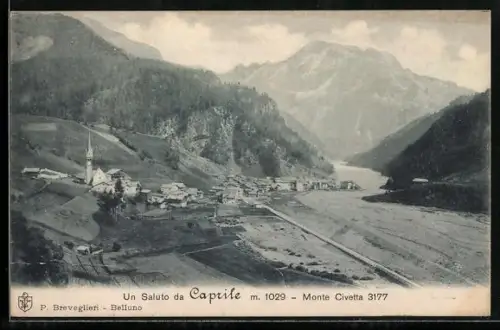 AK Caprile, Panorama mit Monte Civetta