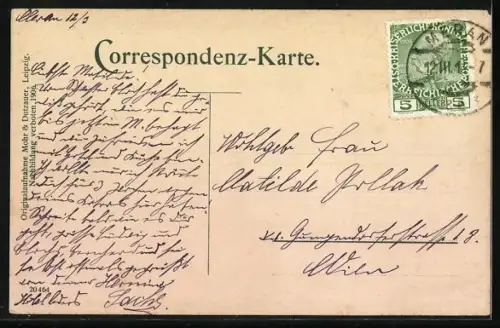 AK Meran, Palast-Hotel - Südseite