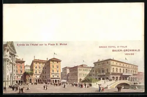 AK Venise, Grand Hotel d`Italie, Bauer-Grünwald
