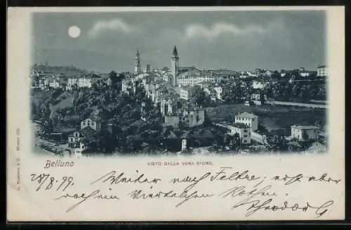 Mondschein-AK Belluno, Visto dalla vena d`oro