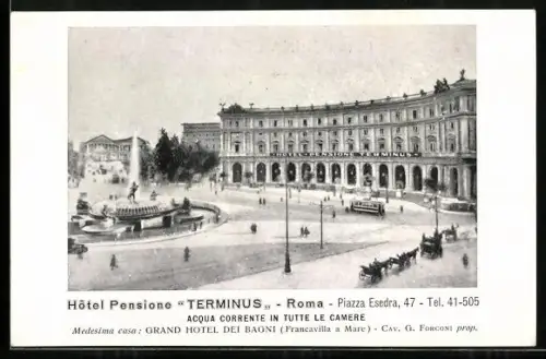 AK Roma, Hôtel Pensione Terminus, Piazza Esedra 47