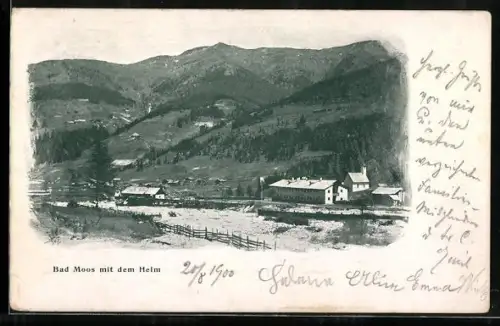 AK Sexten, Bad Moos, Teilansicht mit dem Helm