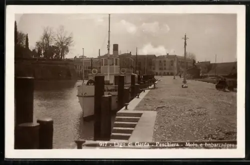 AK Peschiera /Lago di Garda, Molo e Imbarcadero