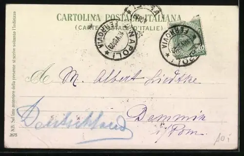 AK Napoli, Piazza S. Ferdinando ed entrata di Via Chiaia