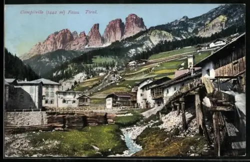 AK Campitello, Ortsansicht, Fassa