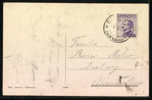 AK Cannobio /Lago Maggiore, Pentecoste, Festeggiamenti del Santuario della Pieta, Panorama