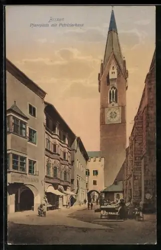 AK Brixen, Pfarrplatz mit Patrizierhaus