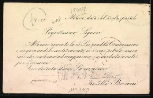 AK Milano, Grandi Magazzini di Novita, Fratelli Bocconi Milano