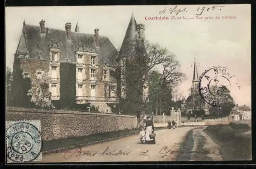 AK Courtalain, Vue prise du Chateau