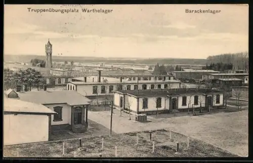 AK Posen / Poznan, Truppenübungsplatz, Gesamtansicht