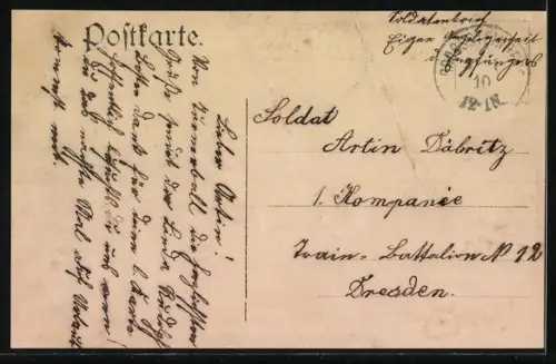 AK Grethen / Sa., Kirche, Gasthof Stadt Leipzig, Teichansicht