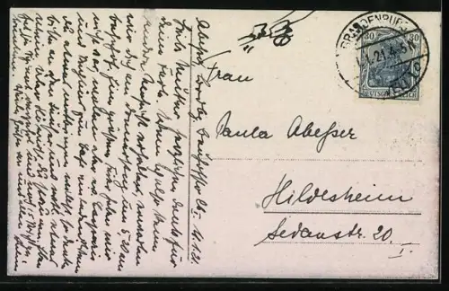 Künstler-AK Marienburg-Malbork, Marienburg