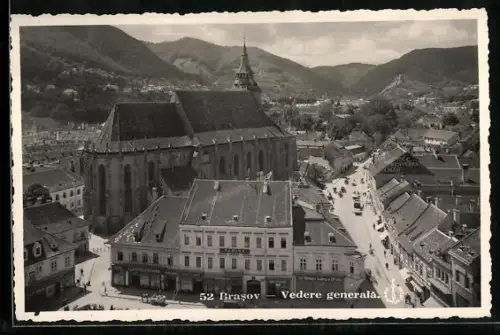 AK Brasov, Vedere generala, Strassenpartie mit Geschäften