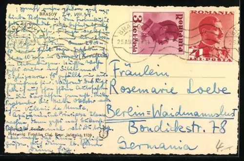 AK Brasov, Vedere generala, Strassenpartie mit Geschäften