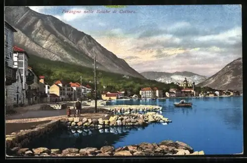 AK Kotor / Cattaro, Perzagno nelle Bocche die Cattaro