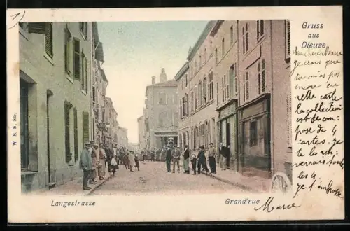 AK Dieuze, Langestrasse, Grand`rue