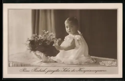 AK Prinz Friedrich, jüngster Sohn des Kronprinzenpaares