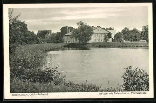 AK Berlin-Rosenthal, An der Badeanstalt Viktoriastrasse