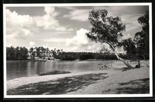 AK Berlin-Grunewald, Grunewaldsee, Strandbad an der Dahme