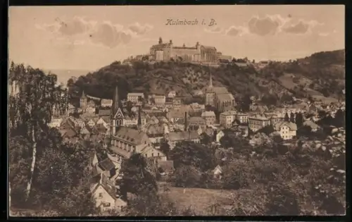 AK Kulmbach i. B., Blick auf Stadt und Plassenburg