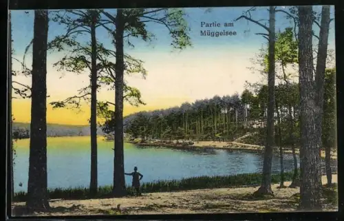 AK Berlin-Köpenick, Partie am Müggelsee