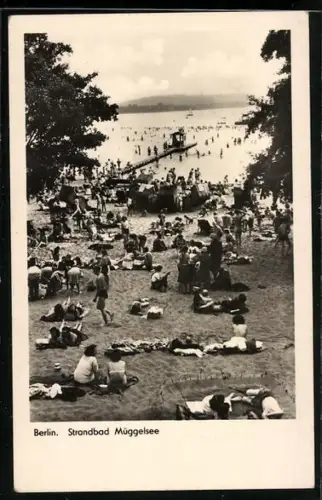 AK Berlin-Köpenick, Strandbad am Müggelsee