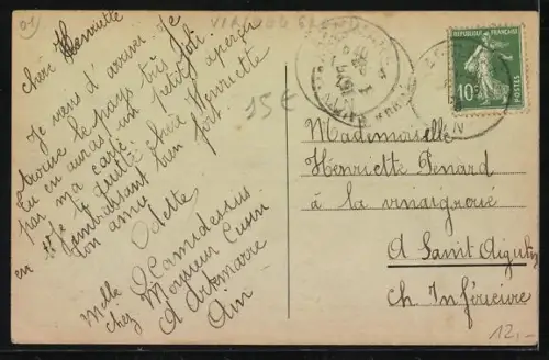 AK Artemare, Entrée de la Ville mit Strassenszene und Passanten